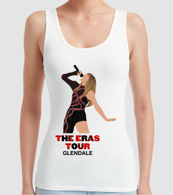 Taylor Swift The Eras Tour Glendale model alb pe tricou