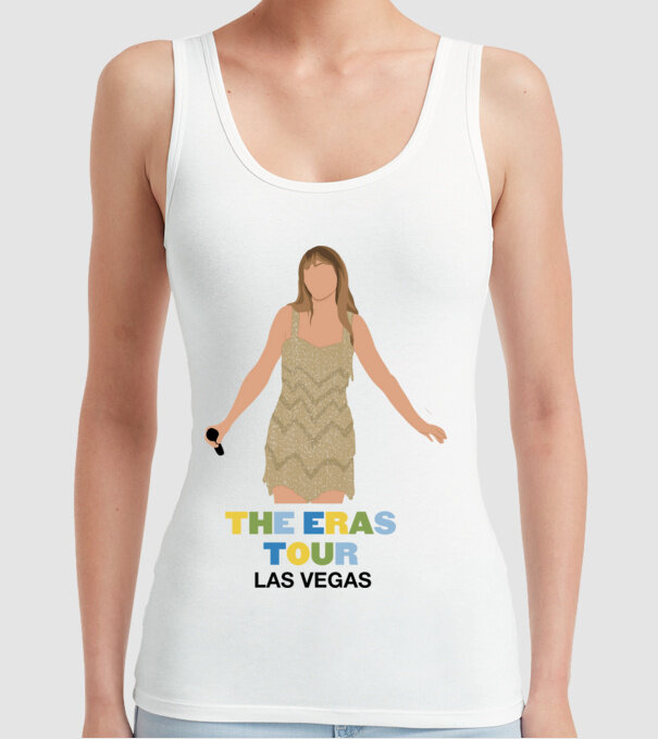 Taylor Swift The Eras Tour Las Vegas model alb pe tricou