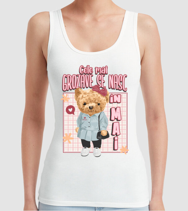 Teddy cele cool girl MAI model alb pe tricou