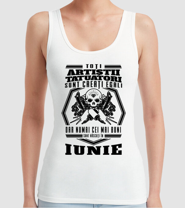 Toți artiștii tatuatori sunt creați egali iunie model alb pe tricou
