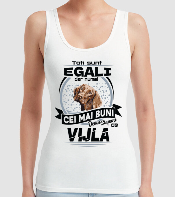 Toți sunt egali, dar numai cei mai buni devin stăpâni de vijla model alb pe tricou