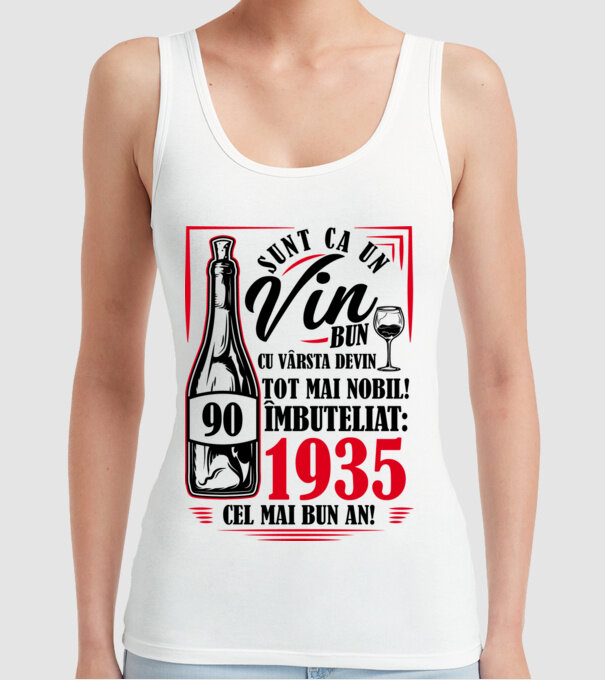 Un Vin Bun 1935 - Alb model alb pe tricou