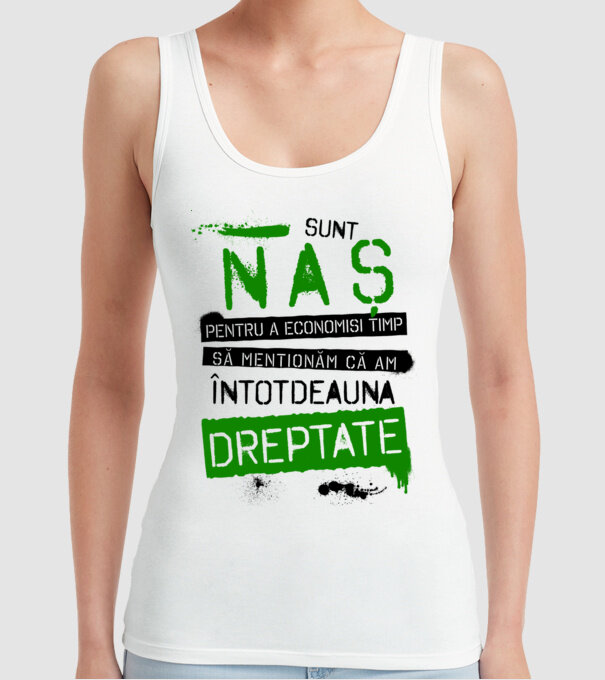 Sunt naș - pentru a economisi timp, să menționăm că am întotdeauna dreptate! model alb pe tricou