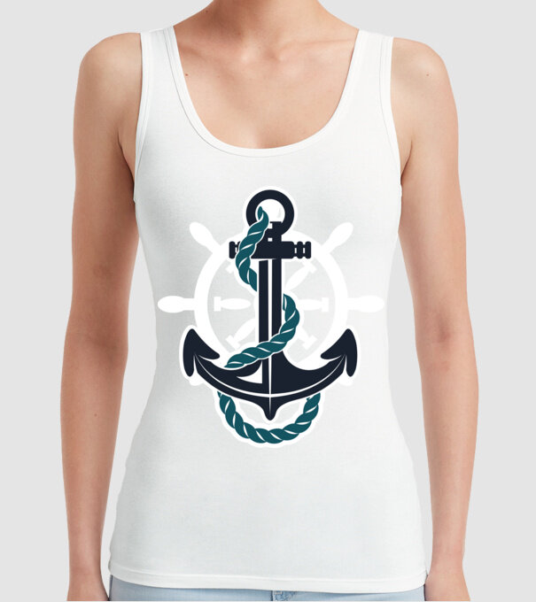 Vapoare model alb pe tricou