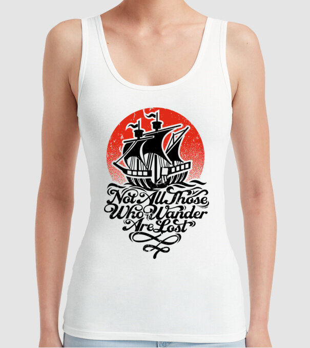 Vapoare model alb pe tricou