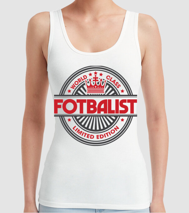 Fotbalist model alb pe tricou