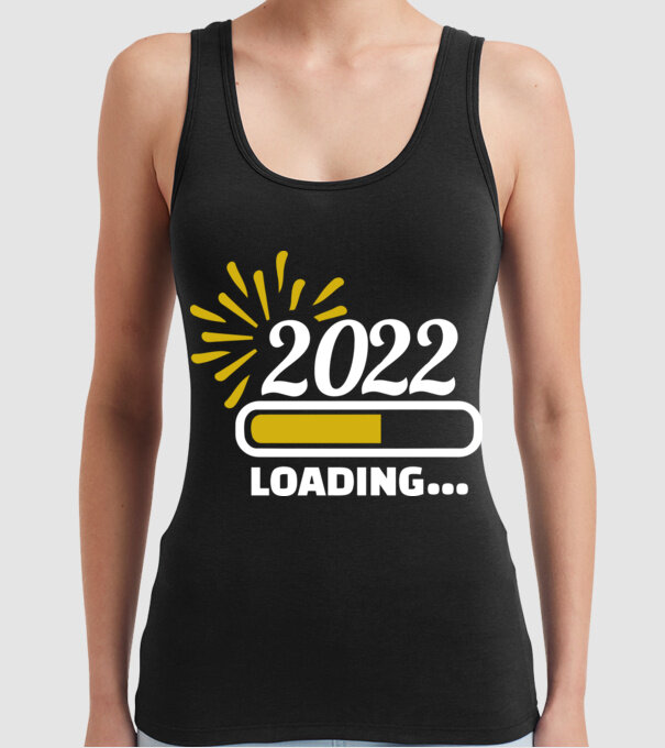 2022 loading model negru pe tricou