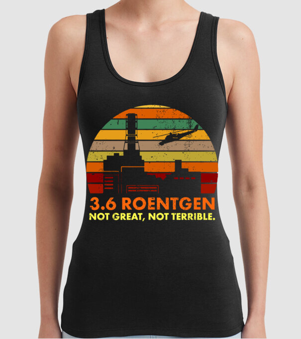 3.6 roentgen model negru pe tricou