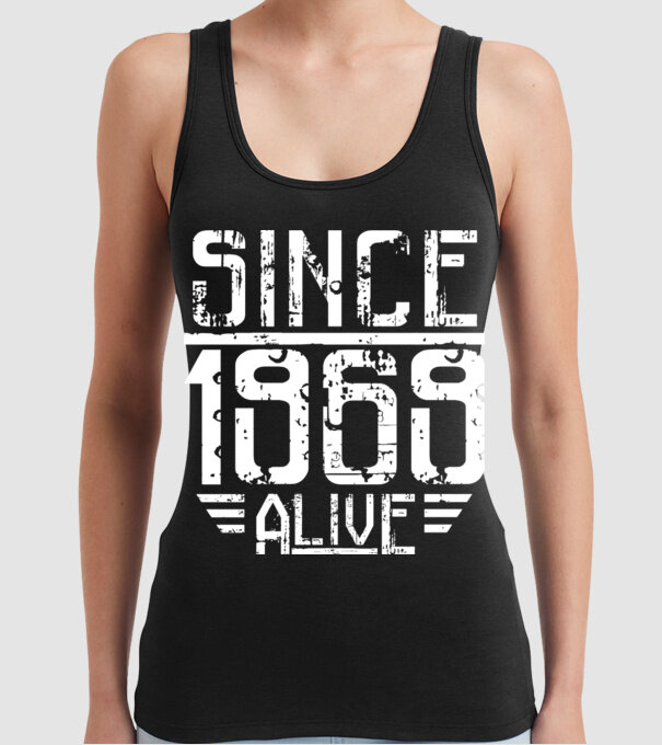 Alive since 1969 model negru pe tricou