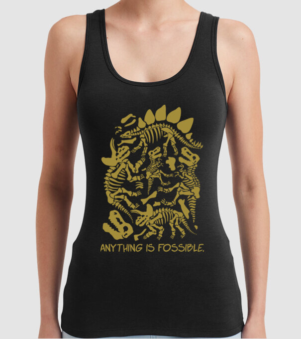 Anything is possible model negru pe tricou