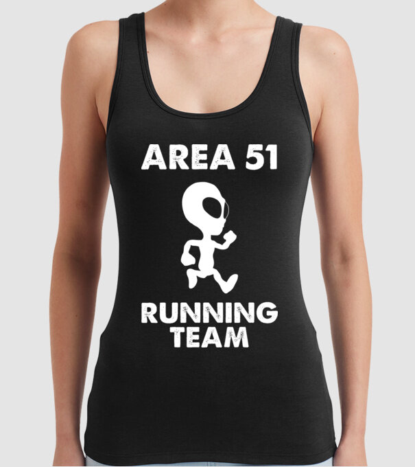 area51 running team model negru pe tricou
