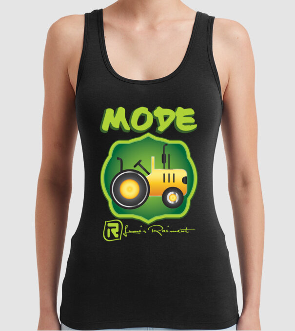 Baby tractor model negru pe tricou