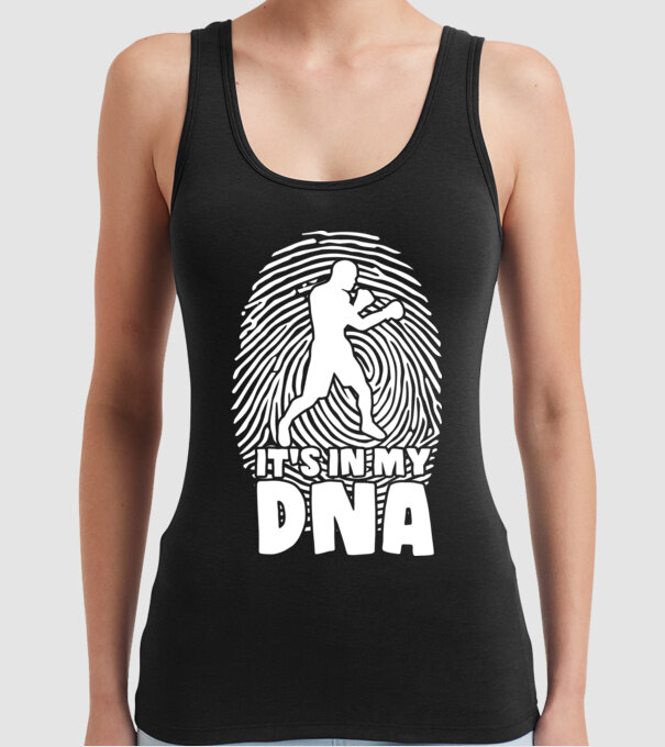 Boxer DNA model negru pe tricou