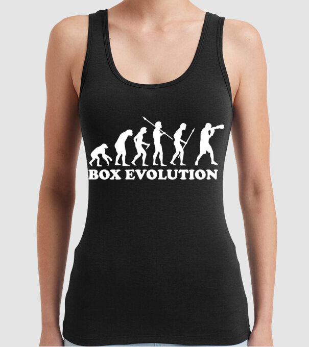 Box evolution model negru pe tricou