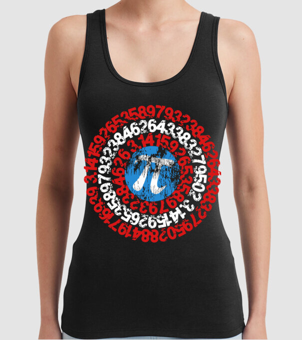 Captain PI model negru pe tricou