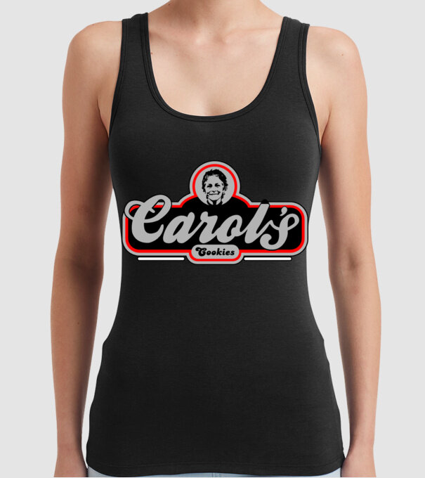 Carols cookies model negru pe tricou