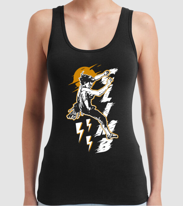 CLIMB retro model negru pe tricou