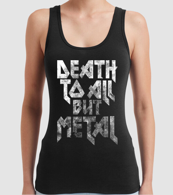 Death but metal model negru pe tricou