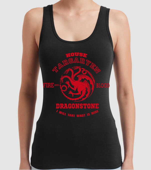 Dragonstone model negru pe tricou