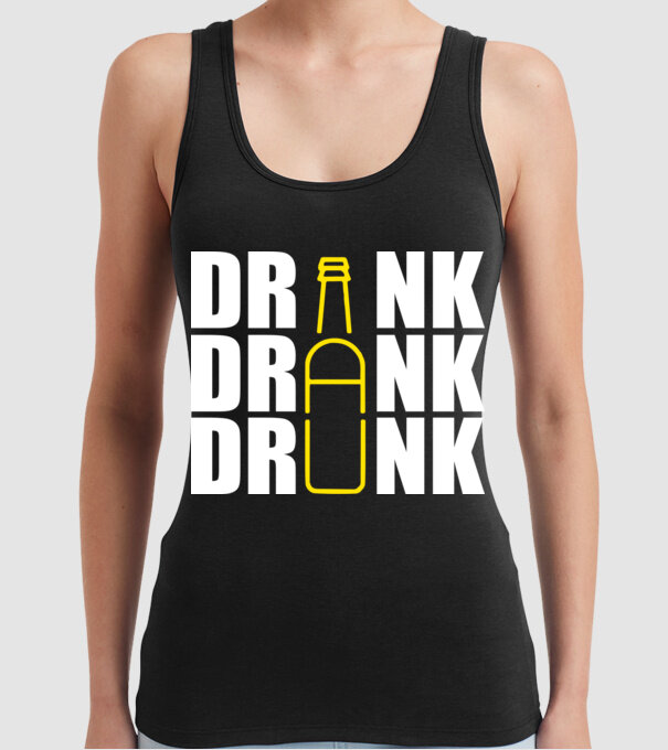 Drink drank drunk model negru pe tricou