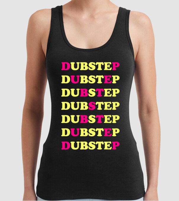 Dubstep model negru pe tricou
