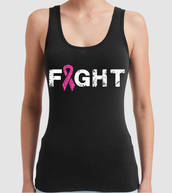 Fight model negru pe tricou