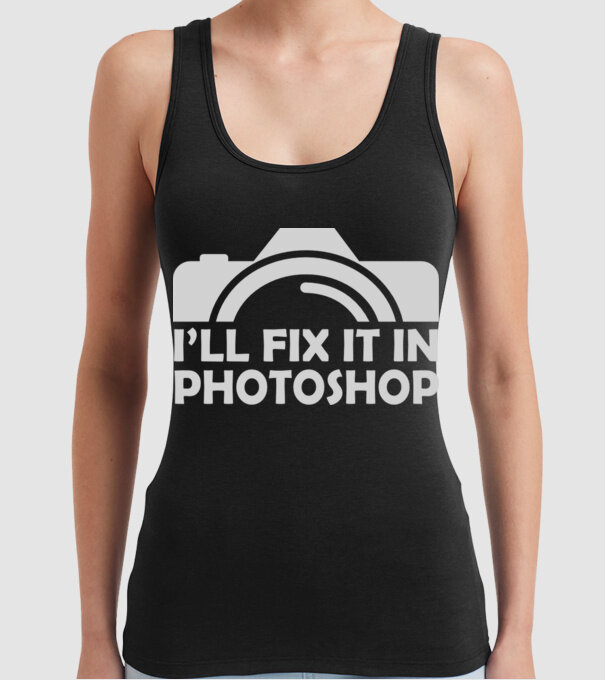 Fix in PS model negru pe tricou