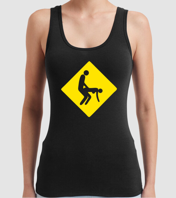 fuck sign model negru pe tricou