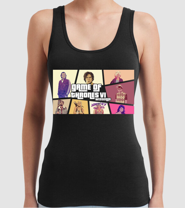 GTA game of thrones model negru pe tricou