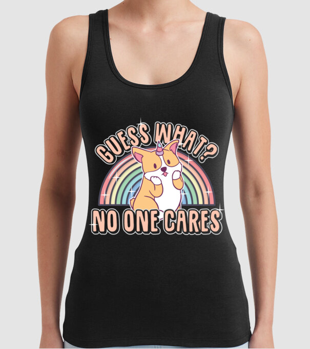 Guess what corgicorn model negru pe tricou