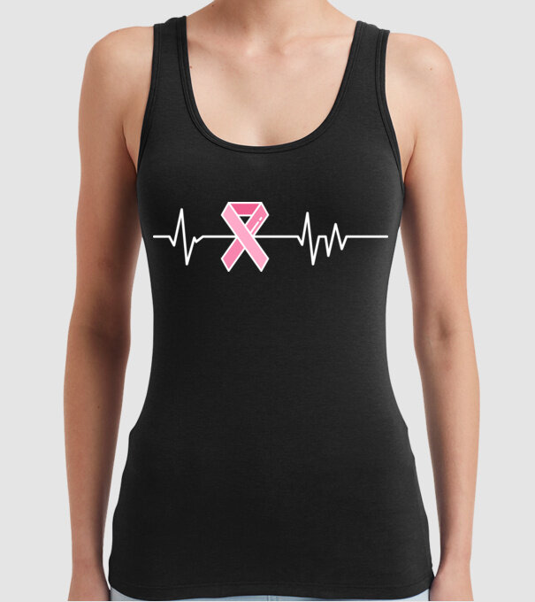 Heartbeat faith model negru pe tricou