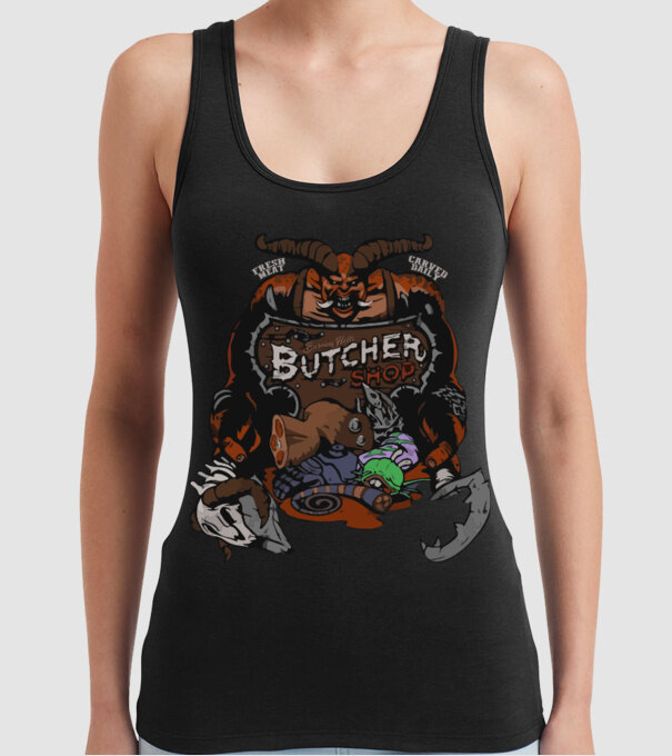 Heroes of the Storm - Butcher (snapsleek) model negru pe tricou