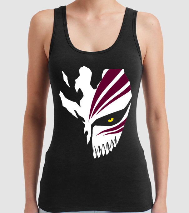 Ichigo Hollow Mask model negru pe tricou