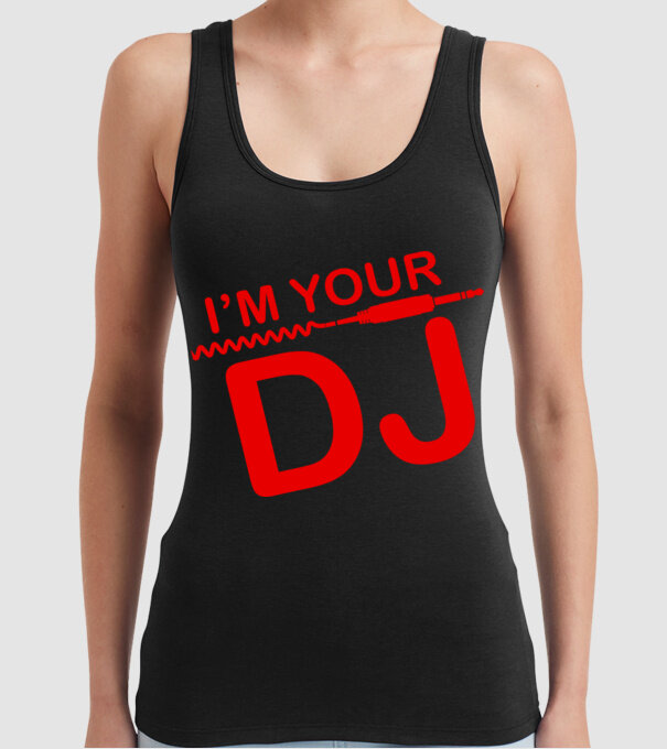 Im your DJ model negru pe tricou