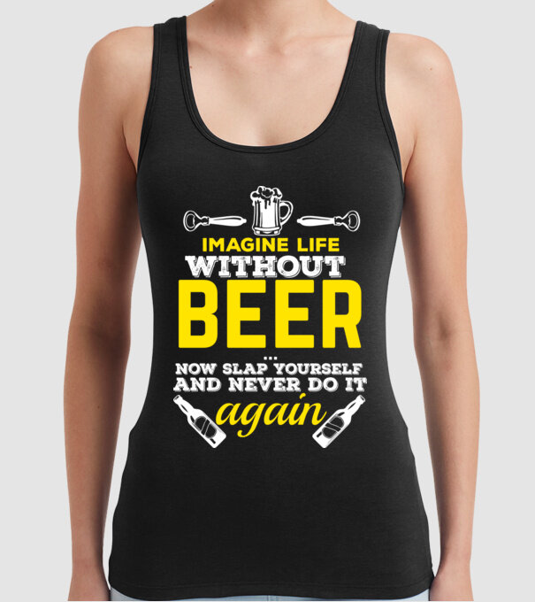 Imagine life model negru pe tricou