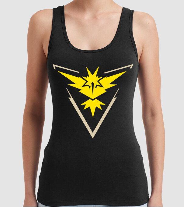 Instinct team logo model negru pe tricou