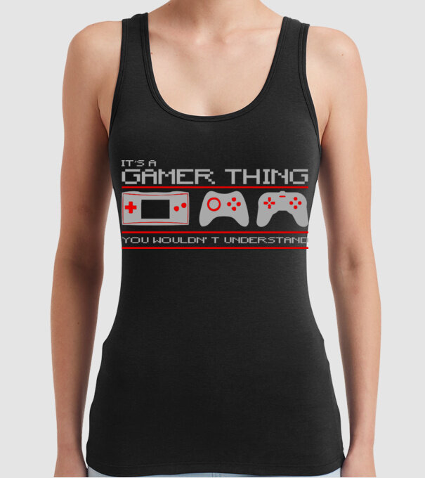 'It''s a gamer thing...' model negru pe tricou