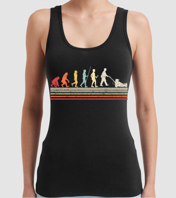 Evoluție Grădinar model negru pe tricou