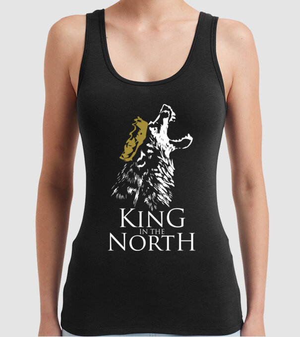 King in the north 2c model negru pe tricou
