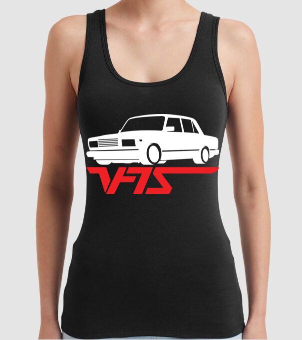 Lada model negru pe tricou