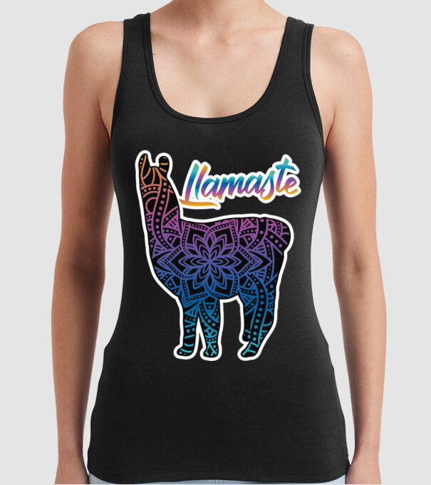 Lamaste color2-01 model negru pe tricou