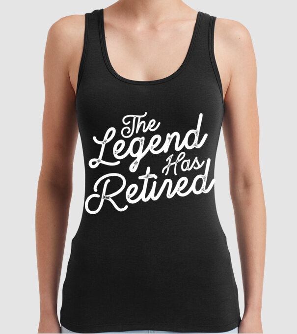 Legend has retired model negru pe tricou