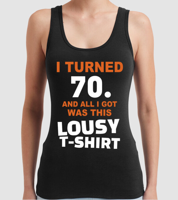 Lousy T-shirt 70. model negru pe tricou