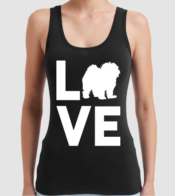 LOVE Bolognese model negru pe tricou