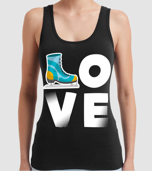 love model negru pe tricou