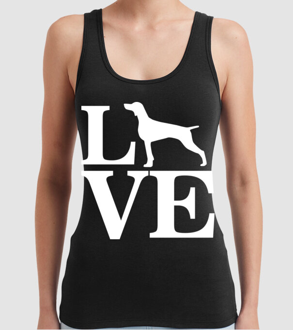 LOVE VIȘLĂ model negru pe tricou