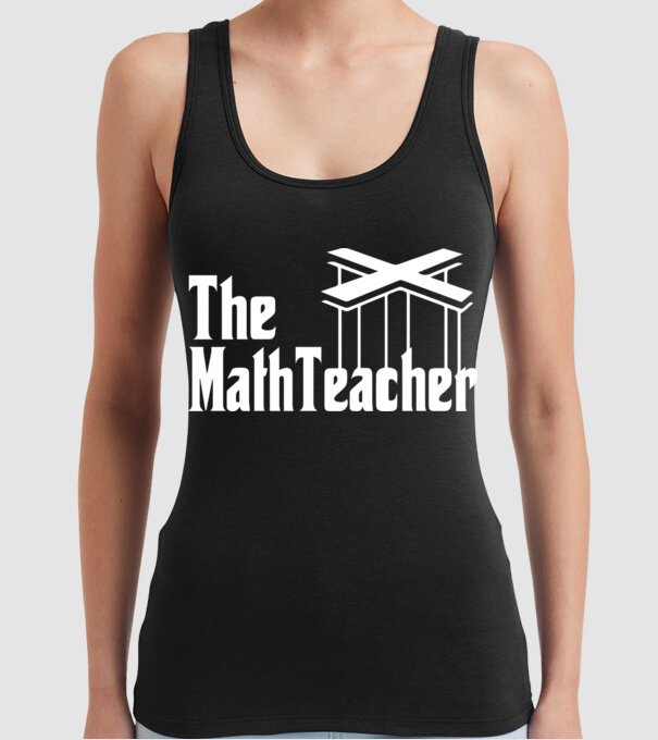 Profesor de matematică Mathteacher Godfather model negru pe tricou