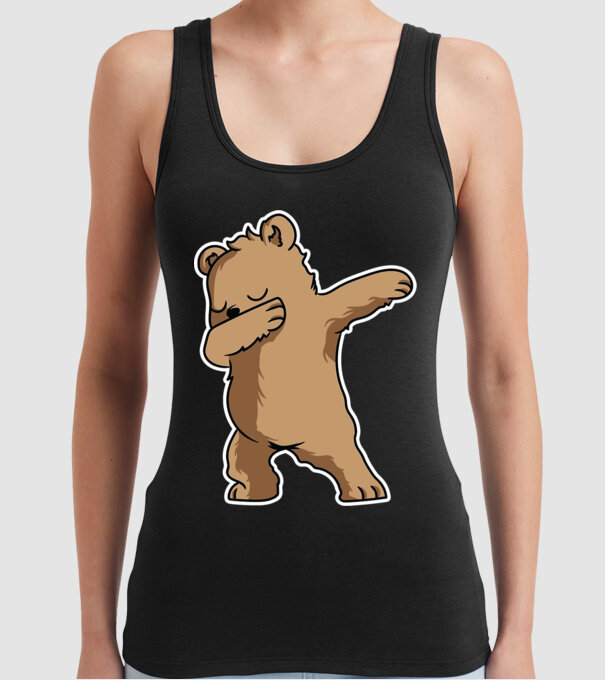 Urs DAB model negru pe tricou