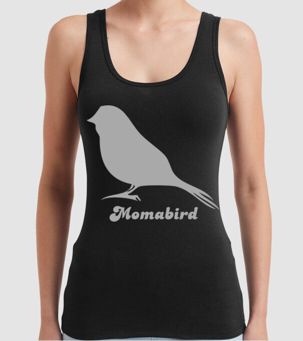 Momabird model negru pe tricou