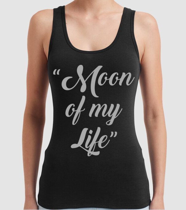Moon of my life model negru pe tricou